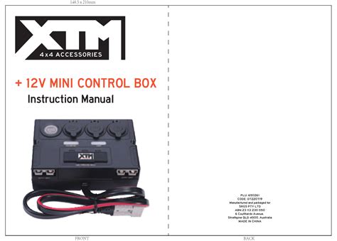 12v distribution box|xtm mini 12v control box.